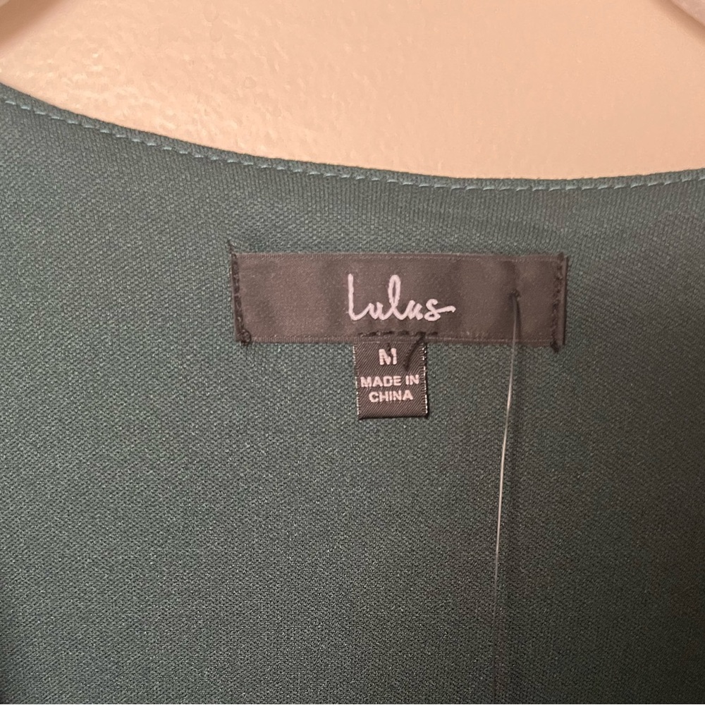 Lulus Deep Green Midi Dress - Picture 9 of 9
